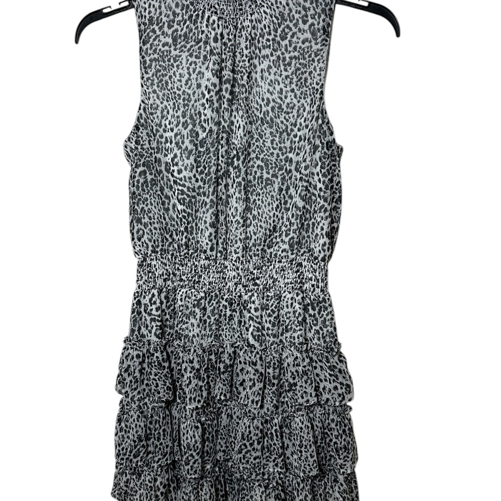 MSK M Printed Smocked Tiered Dress